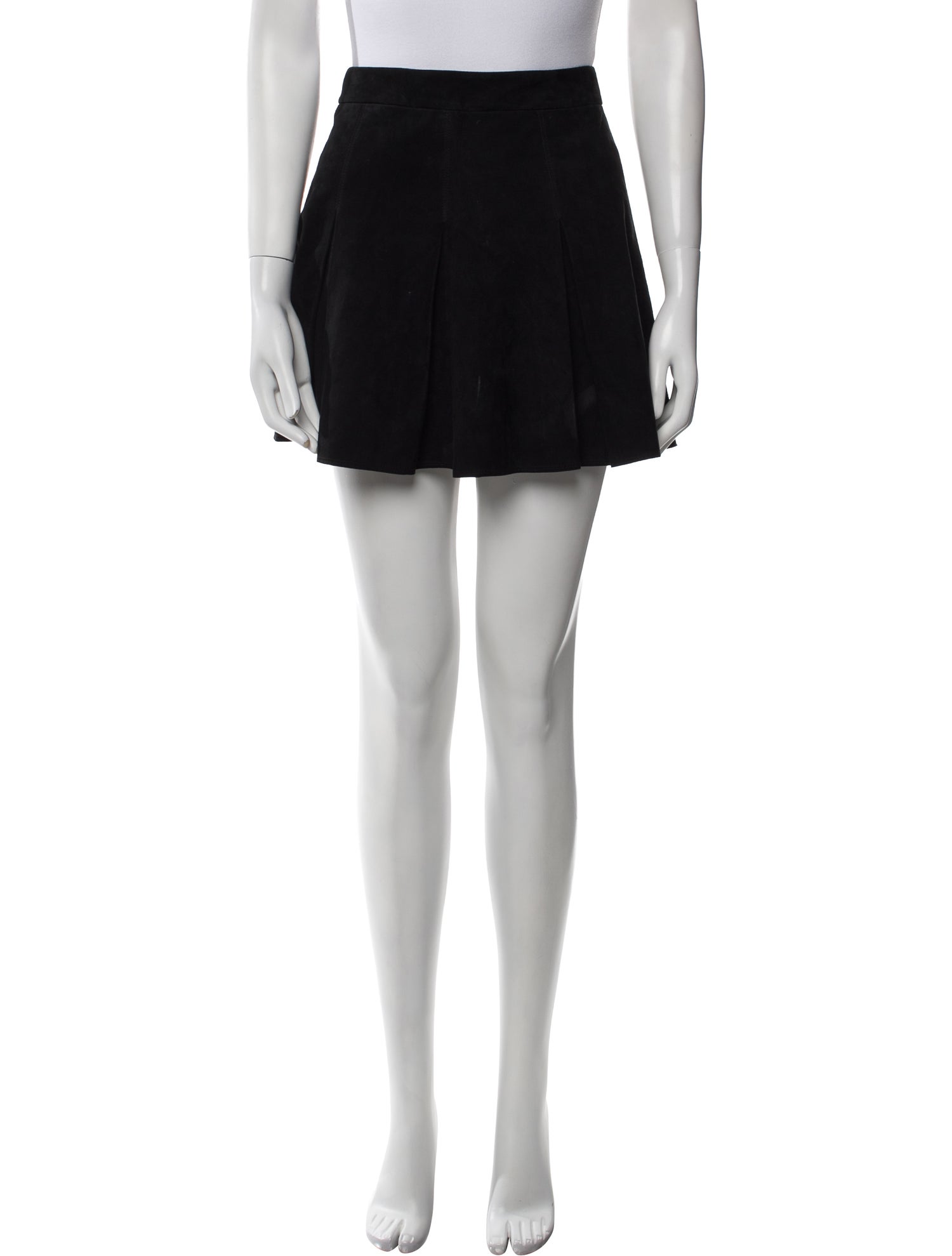 Alice + Olivia Lamb Leather Mini Skirt