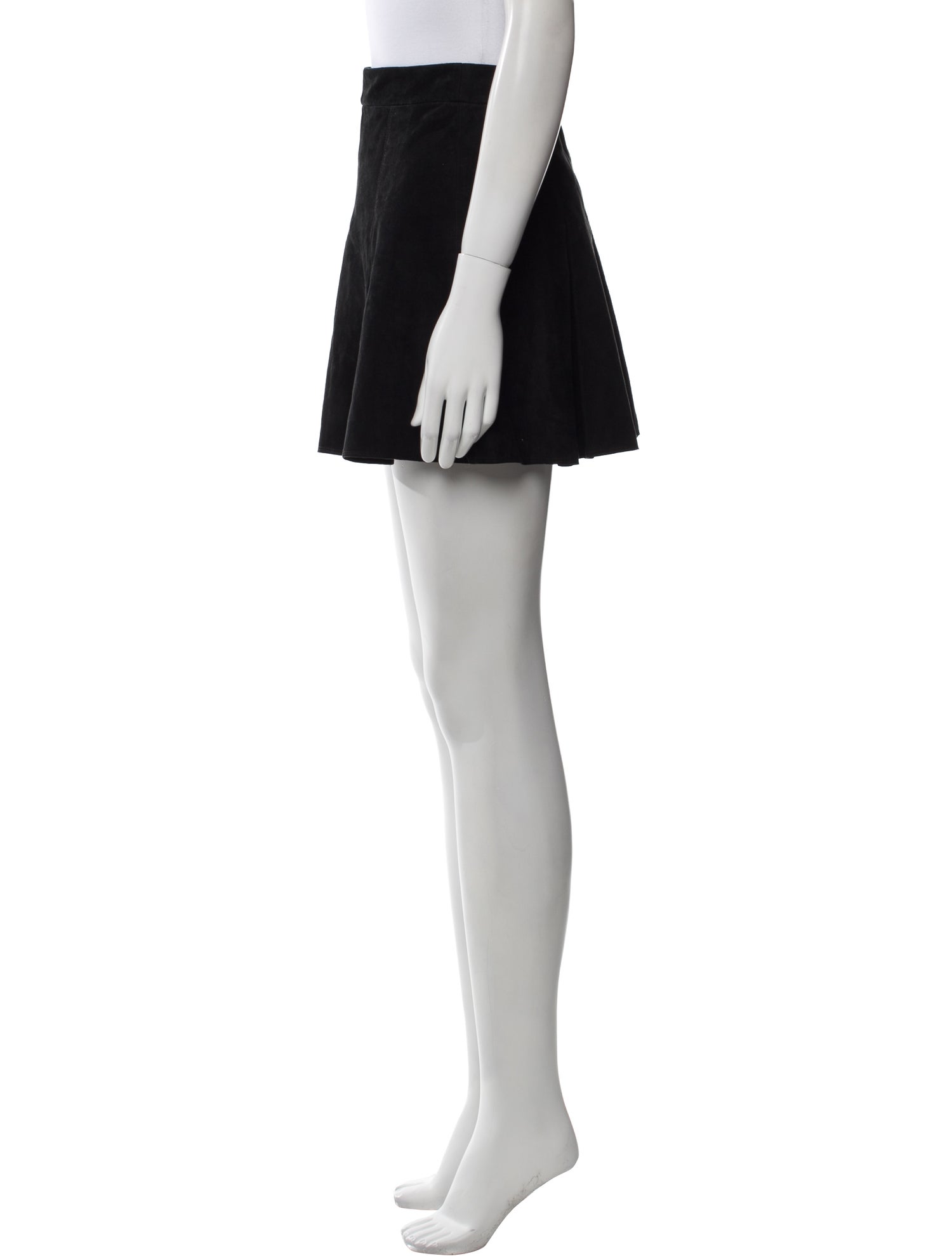 Alice + Olivia Lamb Leather Mini Skirt