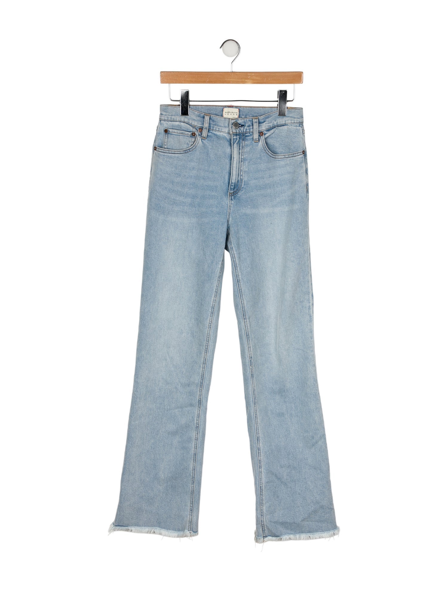 Alice + Olivia High-Rise Wide Leg Jeans