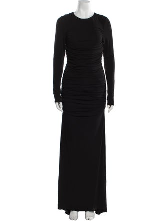 Alice + Olivia Crew Neck Long Dress