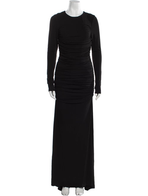 Alice + Olivia Crew Neck Long Dress