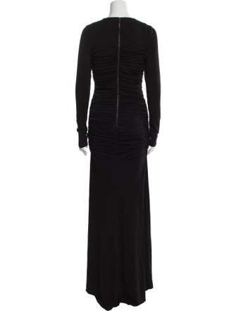 Alice + Olivia Crew Neck Long Dress