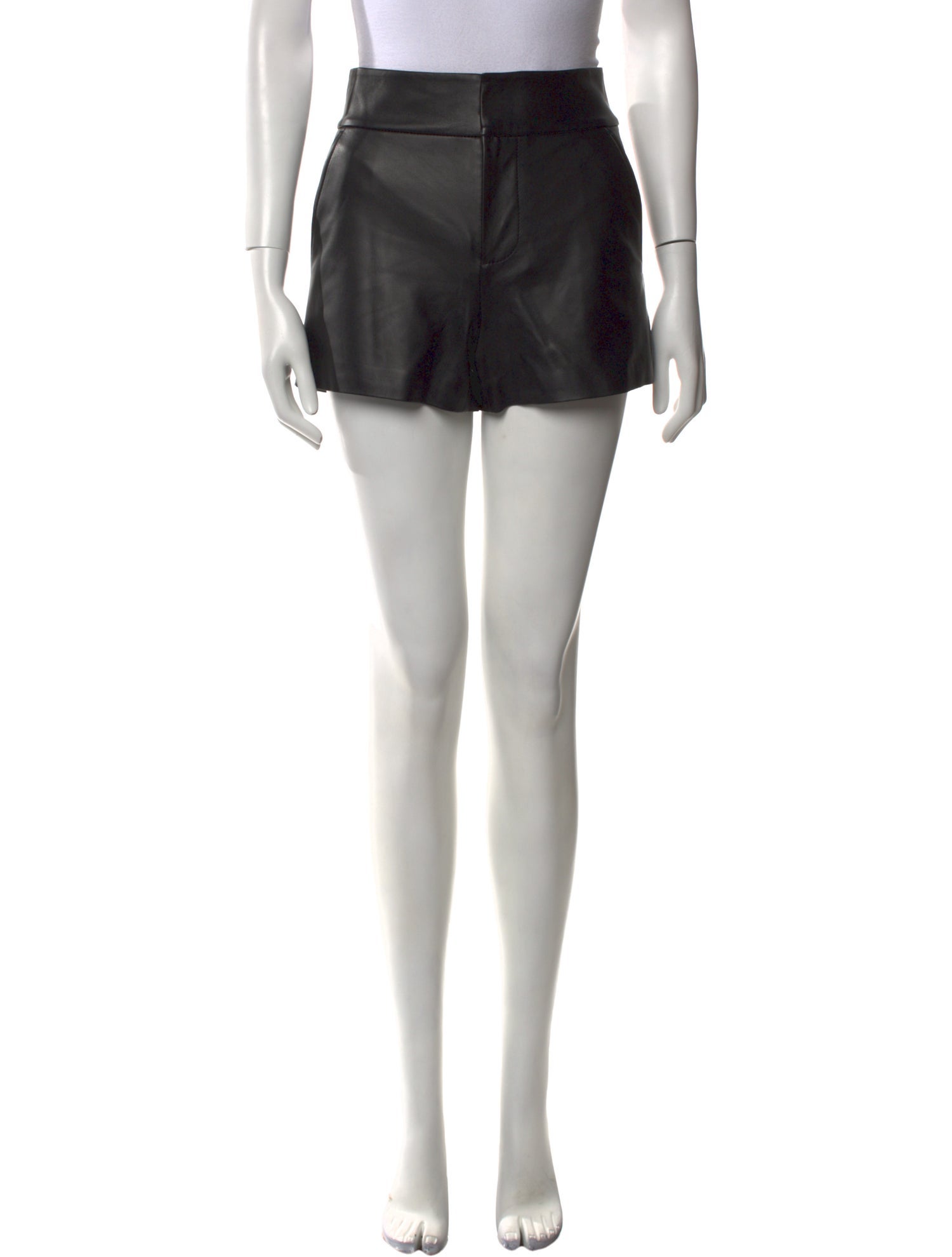 Alice + Olivia Leather Mini Shorts