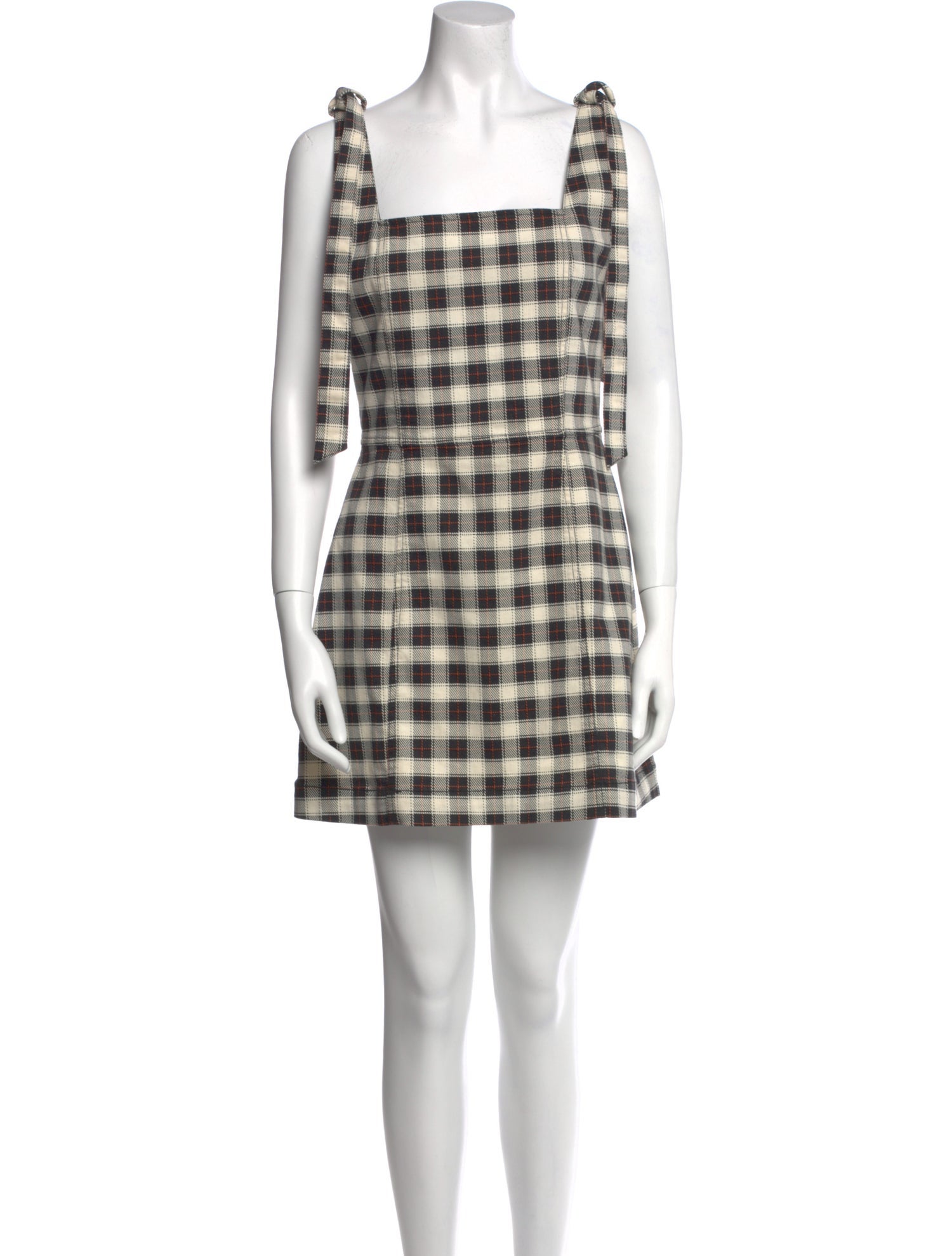 Alice + Olivia Plaid Print Mini Dress