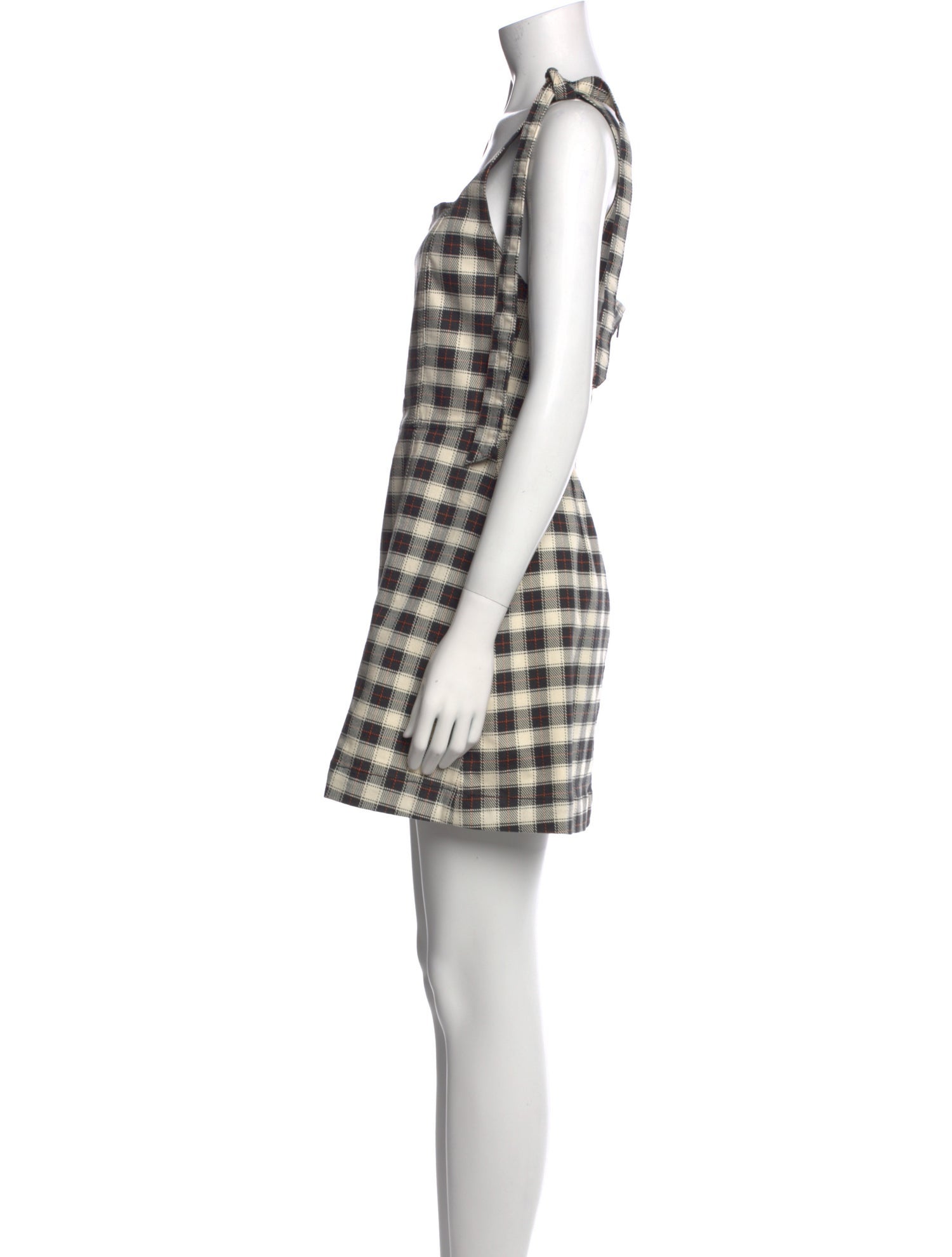 Alice + Olivia Plaid Print Mini Dress