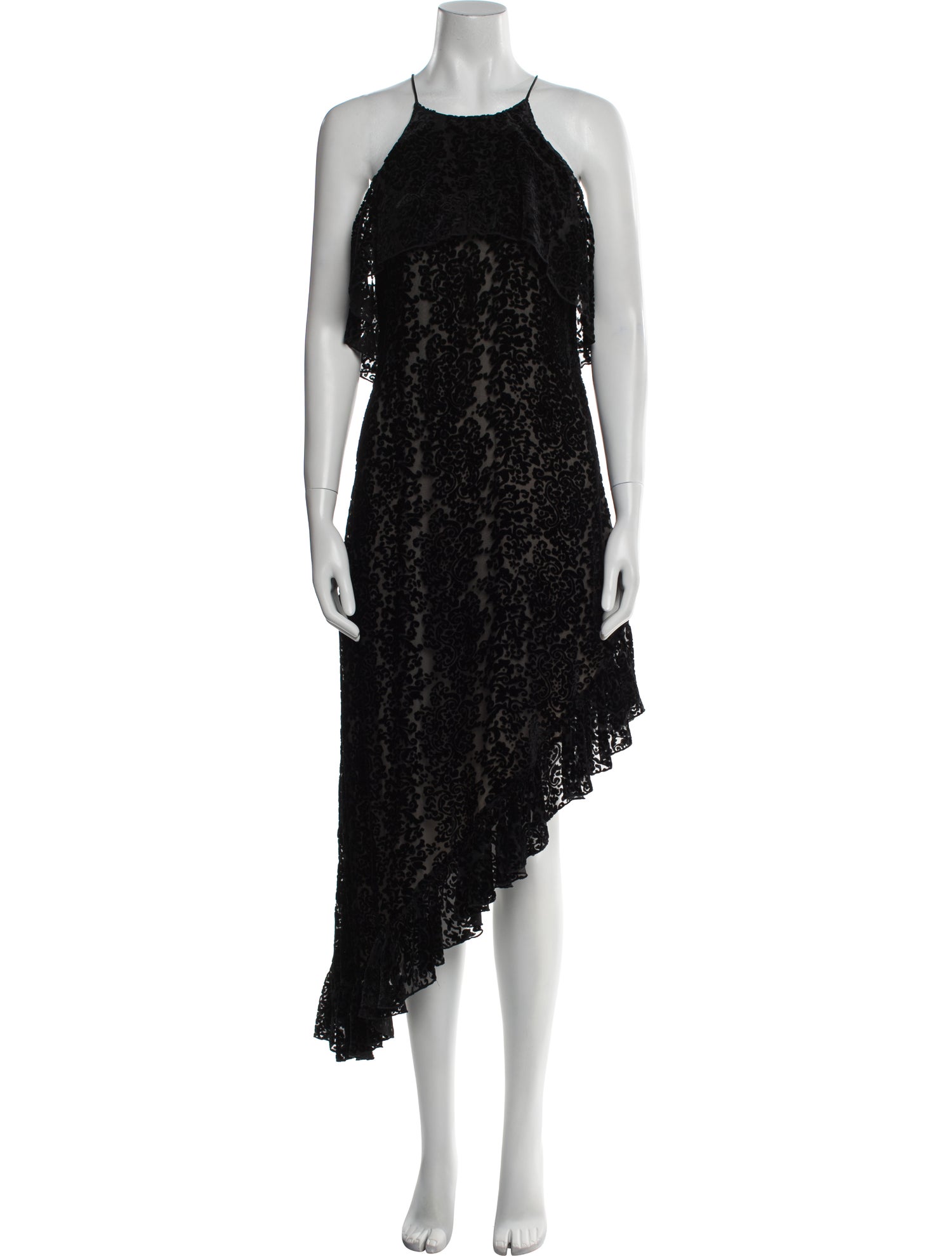 Alice + Olivia Lace Pattern Long Dress