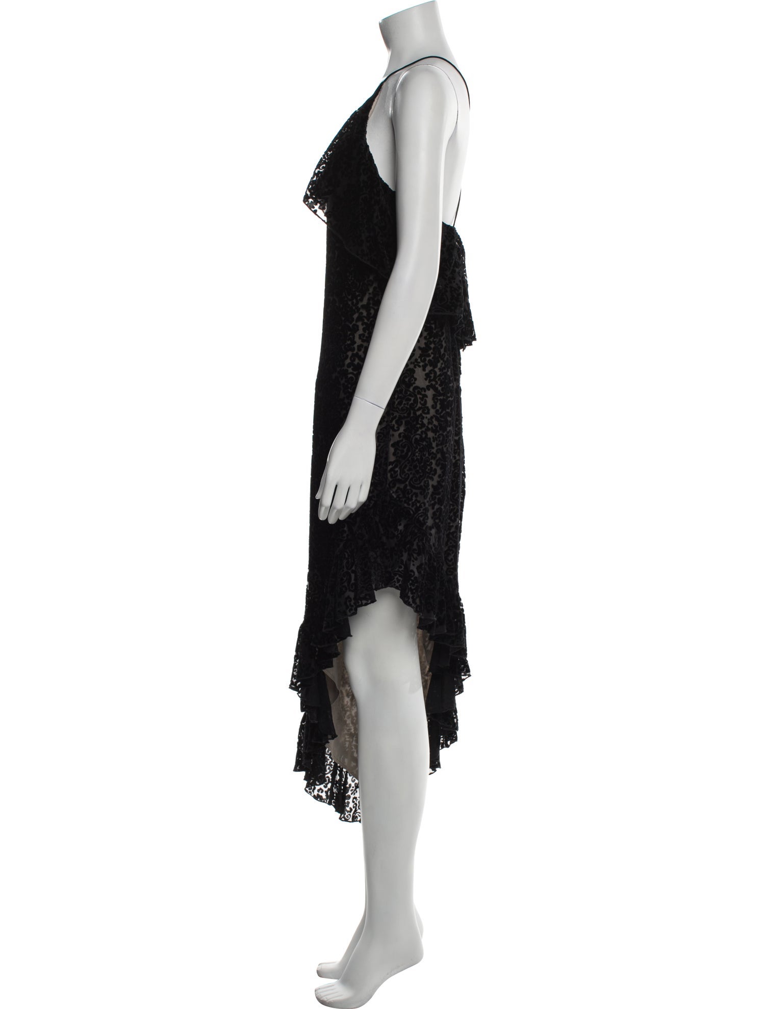 Alice + Olivia Lace Pattern Long Dress