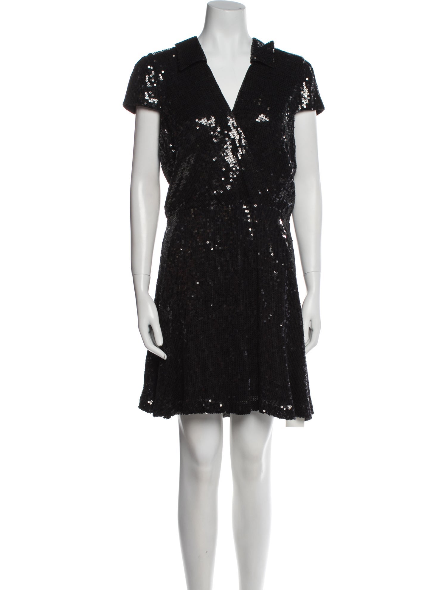 Alice + Olivia V-Neck Mini Dress