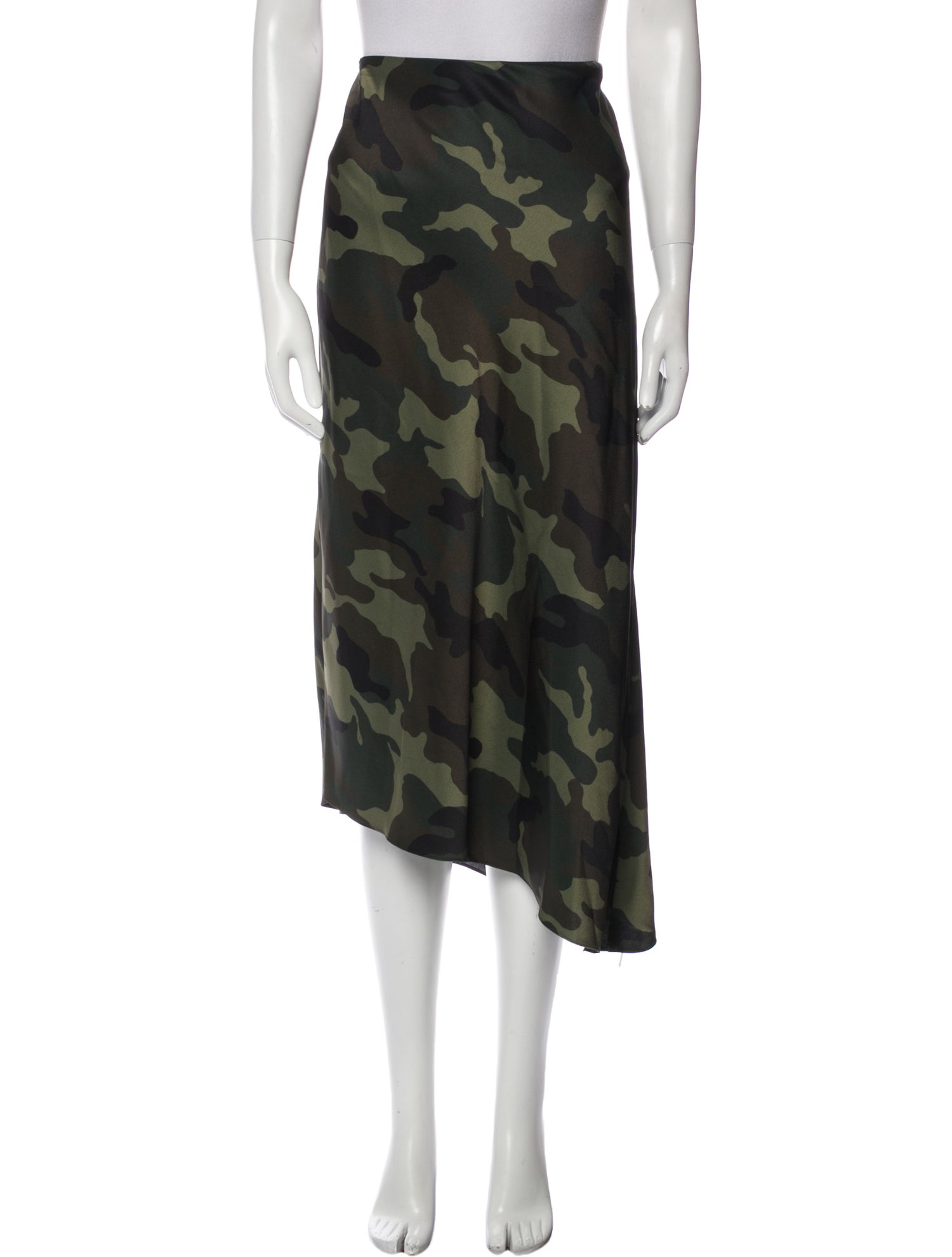 Alice + Olivia Camouflage Print Midi Length Skirt