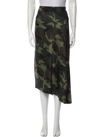 Alice + Olivia Camouflage Print Midi Length Skirt