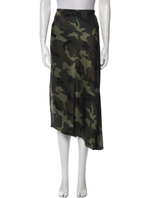 Alice + Olivia Camouflage Print Midi Length Skirt
