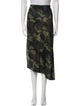 Alice + Olivia Camouflage Print Midi Length Skirt
