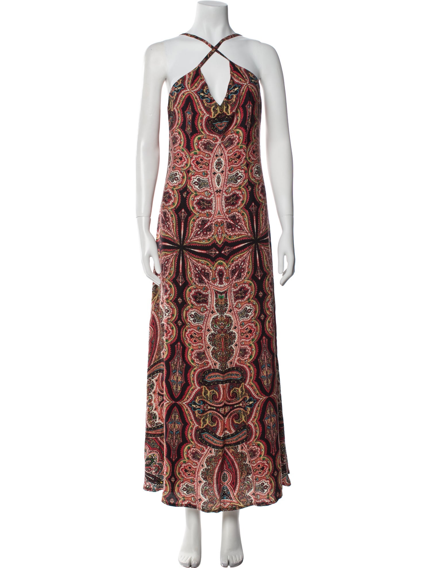 Alice + Olivia Paisley Print Long Dress