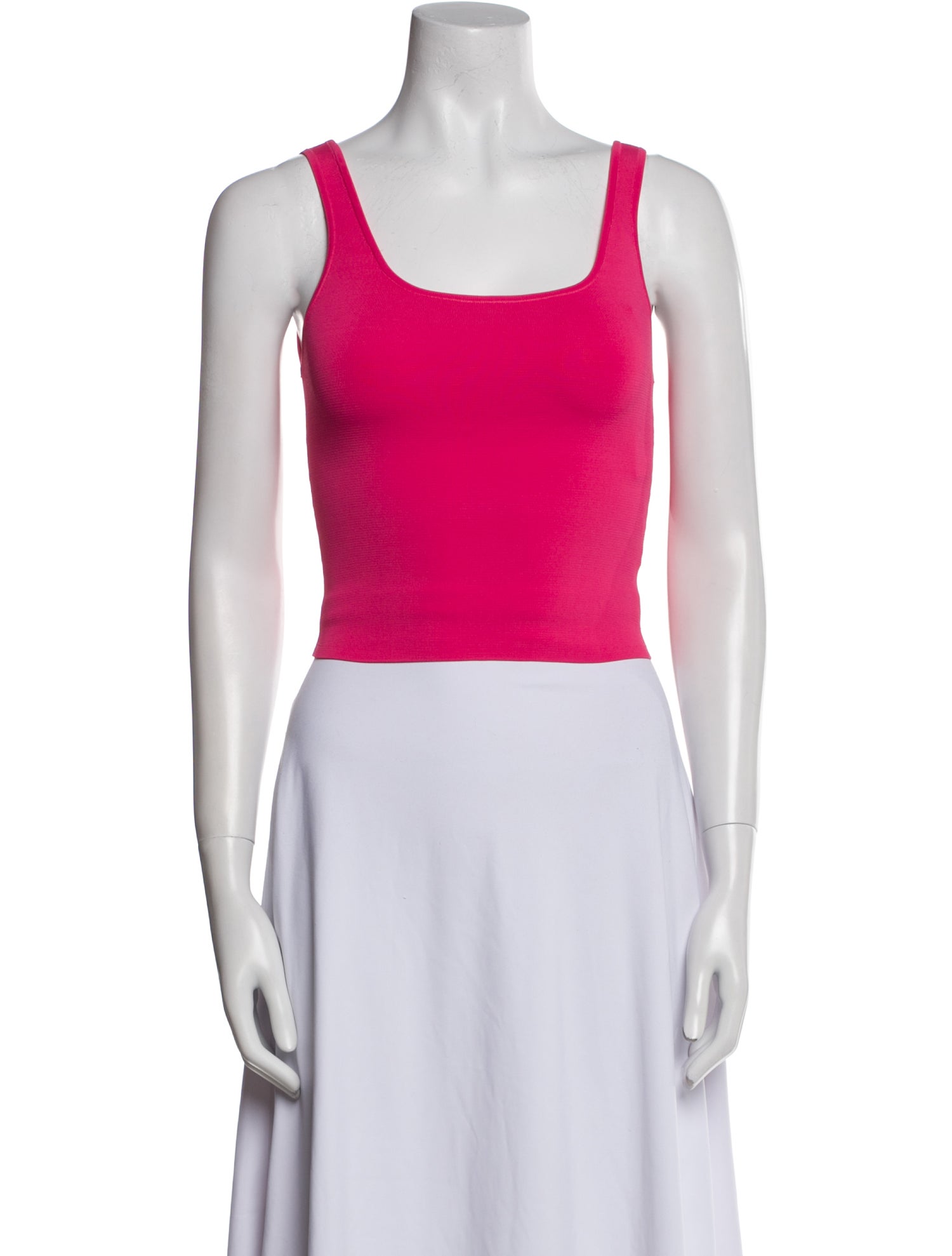 Alice + Olivia Square Neckline Sleeveless Crop Top