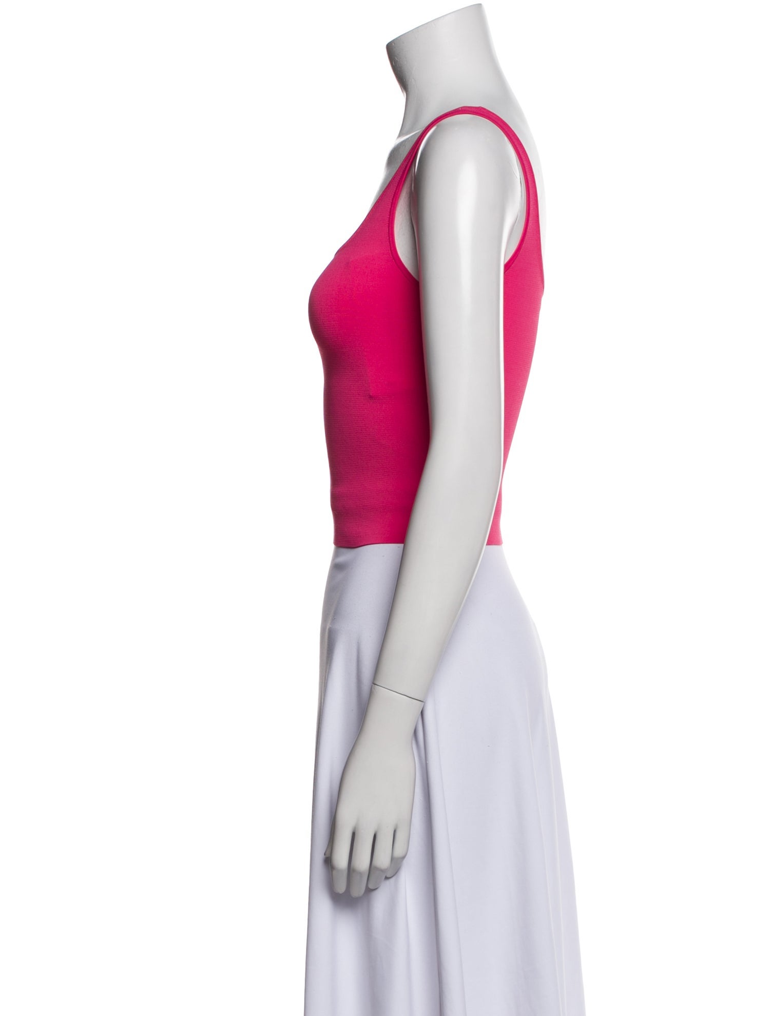 Alice + Olivia Square Neckline Sleeveless Crop Top