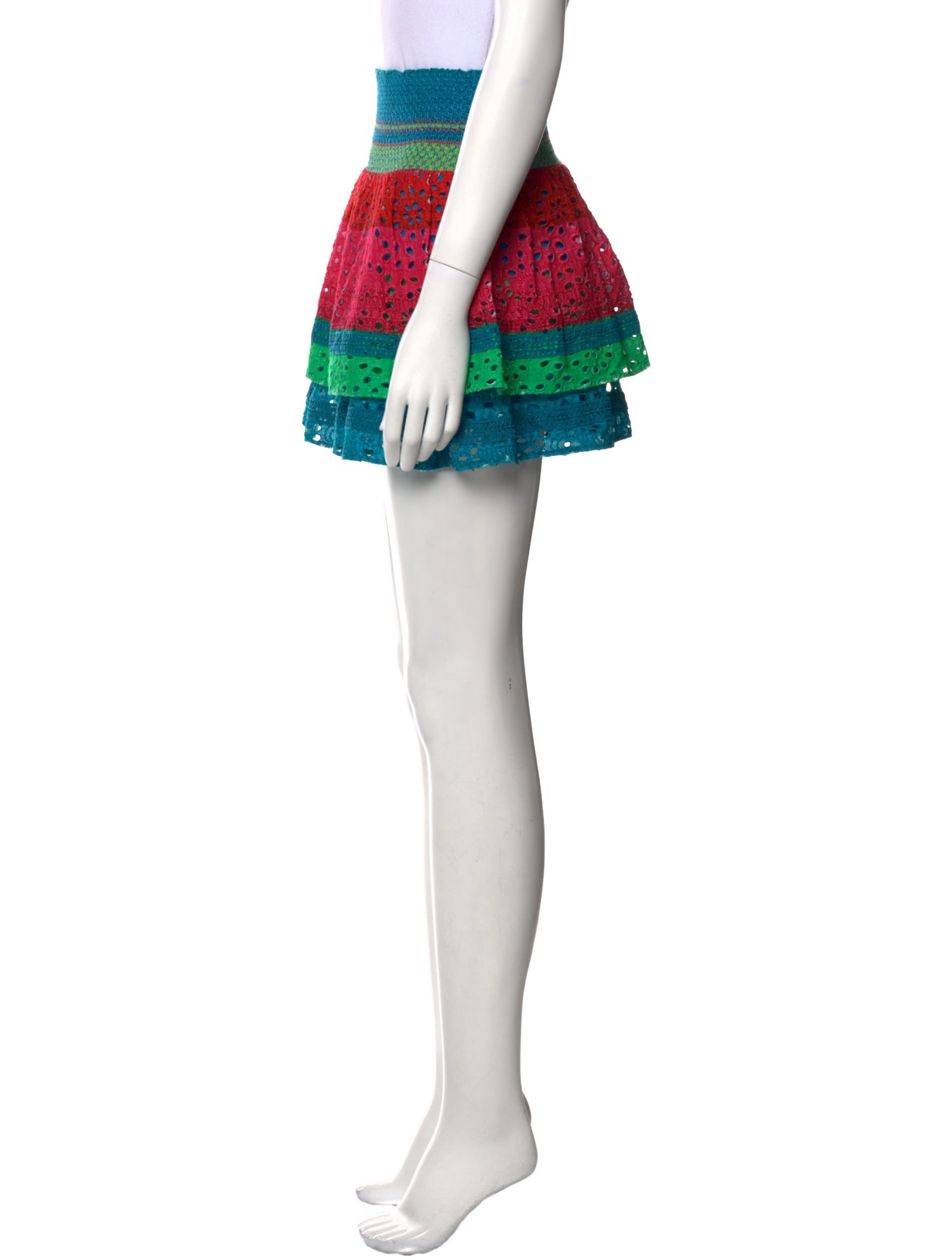 Alice + Olivia Striped Mini Skirt