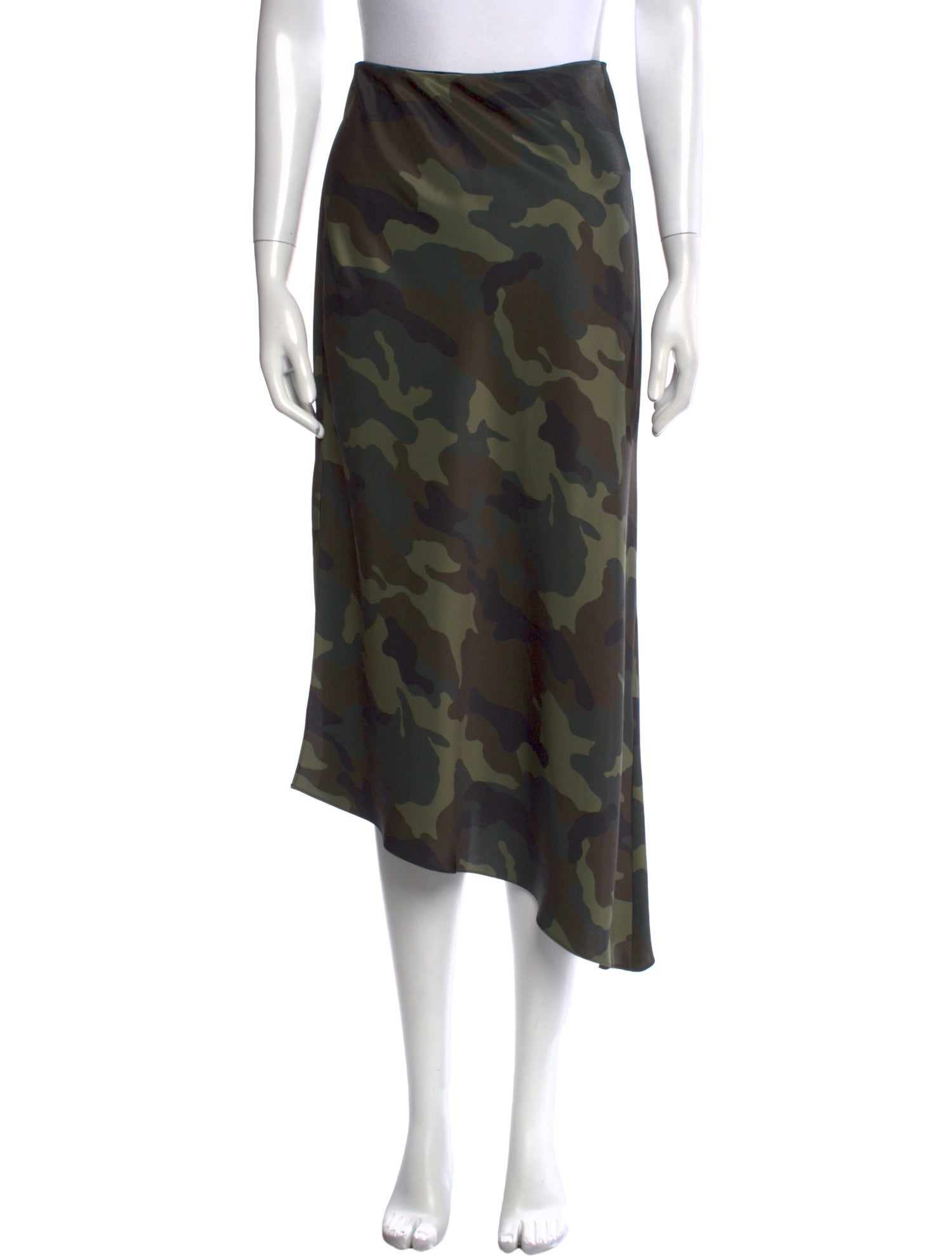 Alice + Olivia Camouflage Print Midi Length Skirt