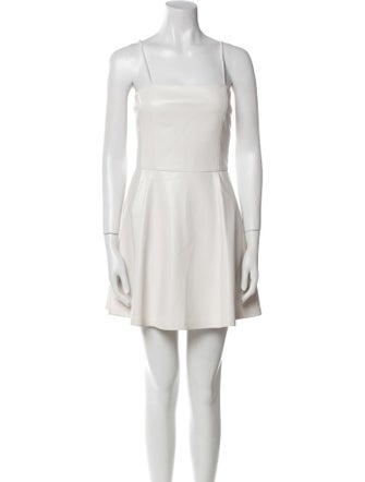 Alice + Olivia Square Neckline Mini Dress