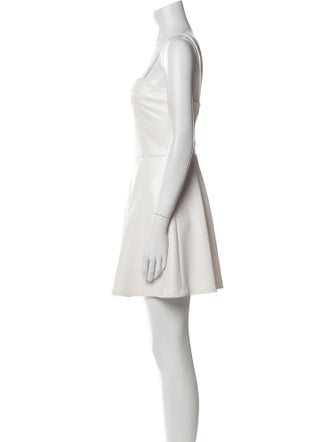 Alice + Olivia Square Neckline Mini Dress