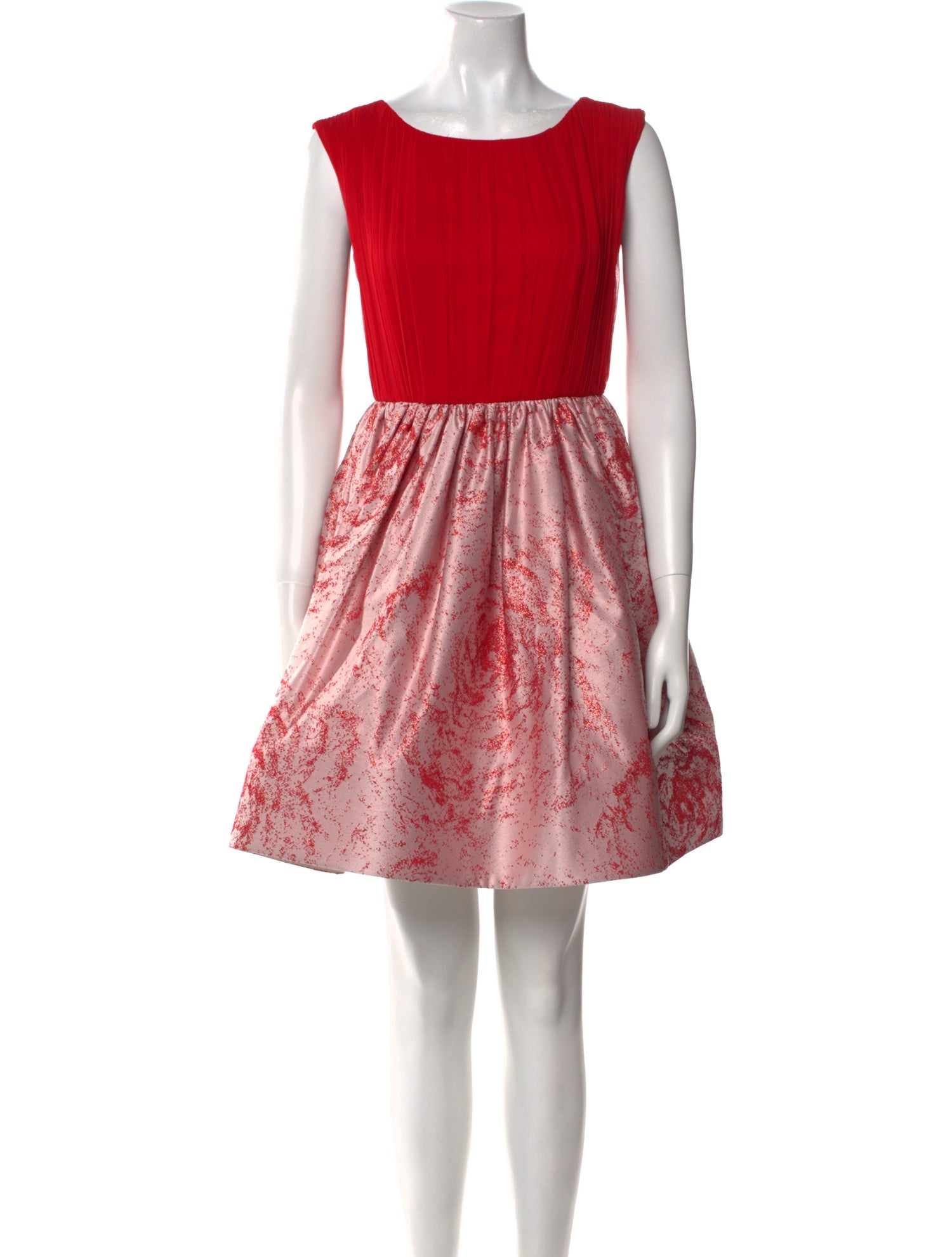 Alice + Olivia Colorblock Pattern Mini Dress