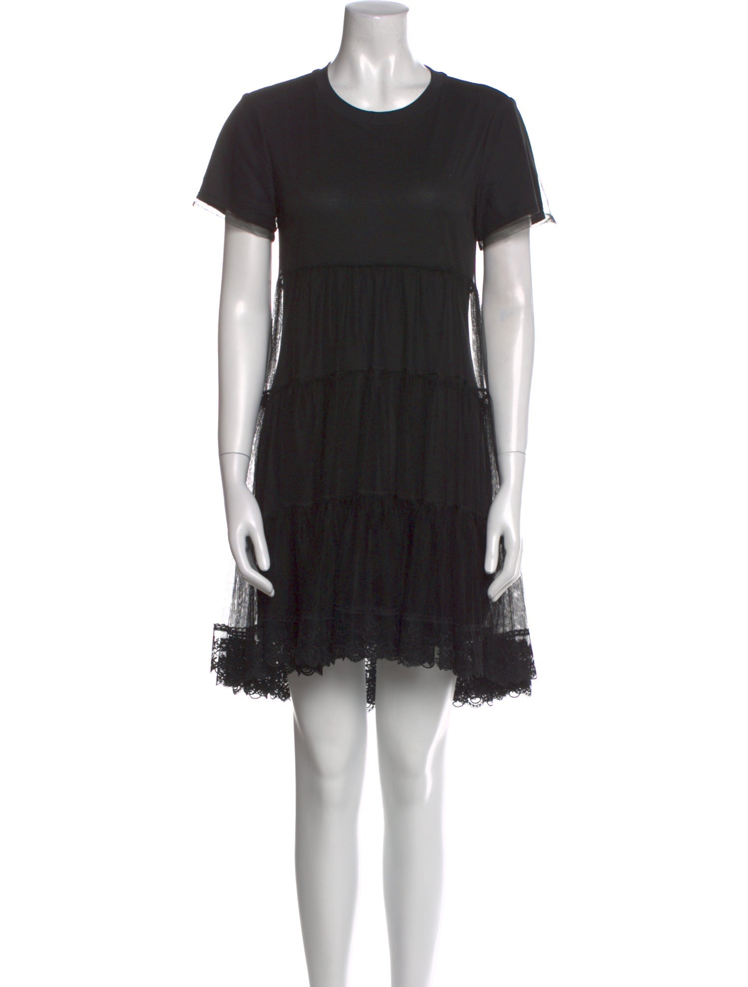 Alice + Olivia Crew Neck Mini Dress