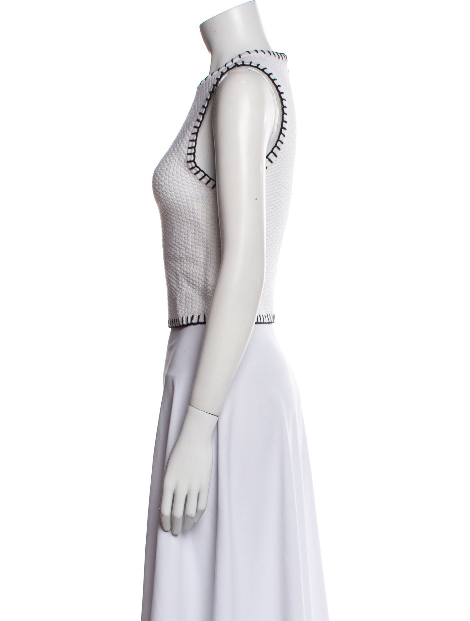 Alice + Olivia Wool Crew Neck Crop Top