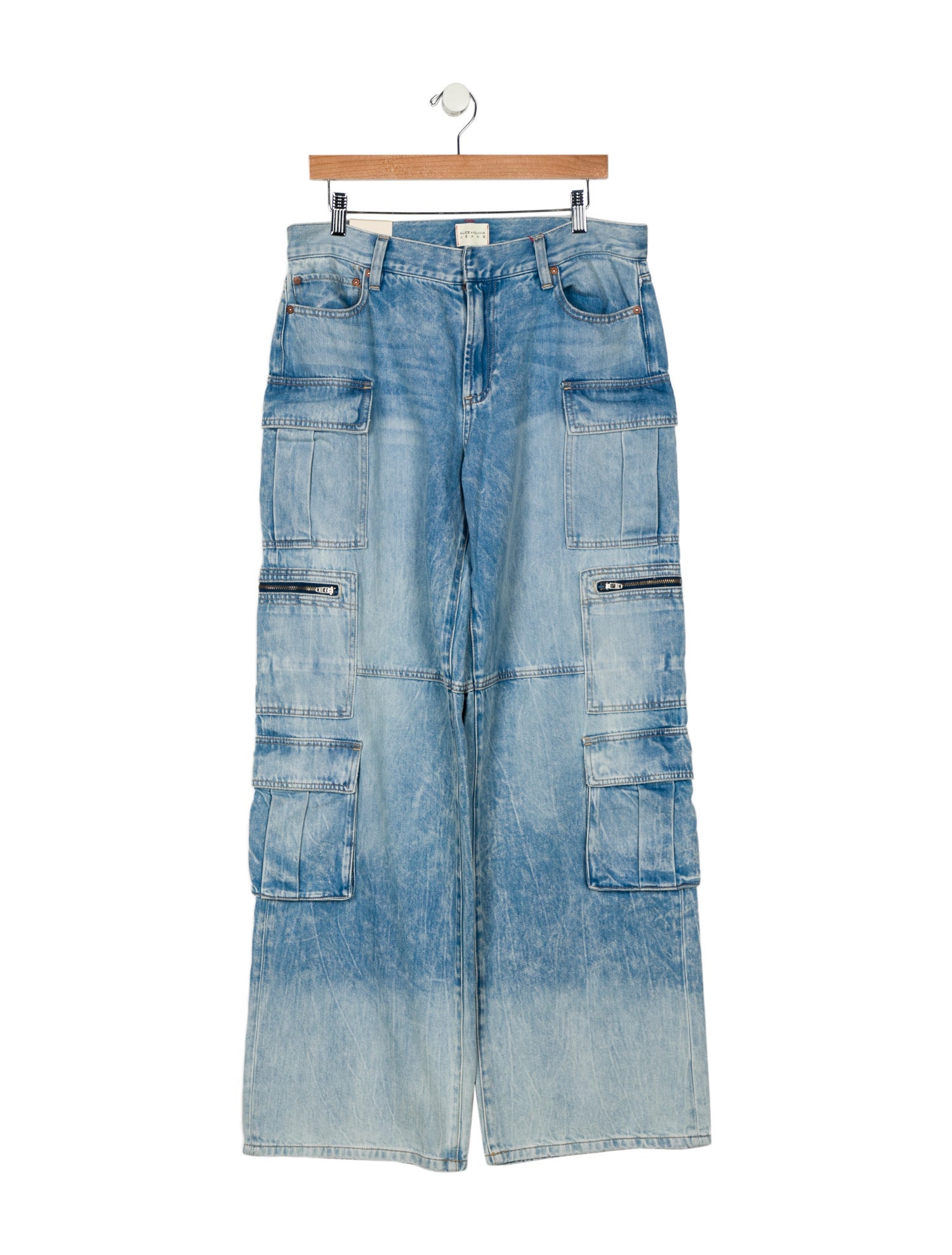 Alice + Olivia High-Rise Wide Leg Jeans w/ Tags