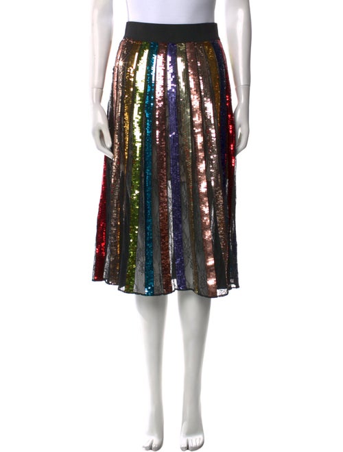 Alice + Olivia Sequin Embellishments Knee-Length Skirt