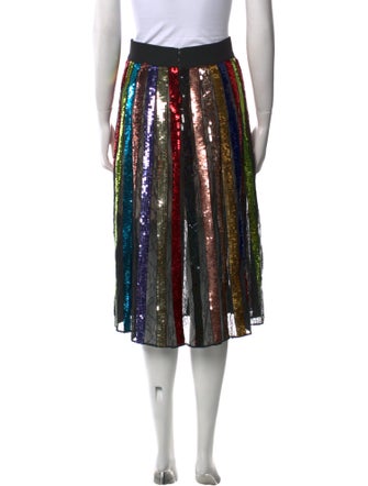 Alice + Olivia Sequin Embellishments Knee-Length Skirt