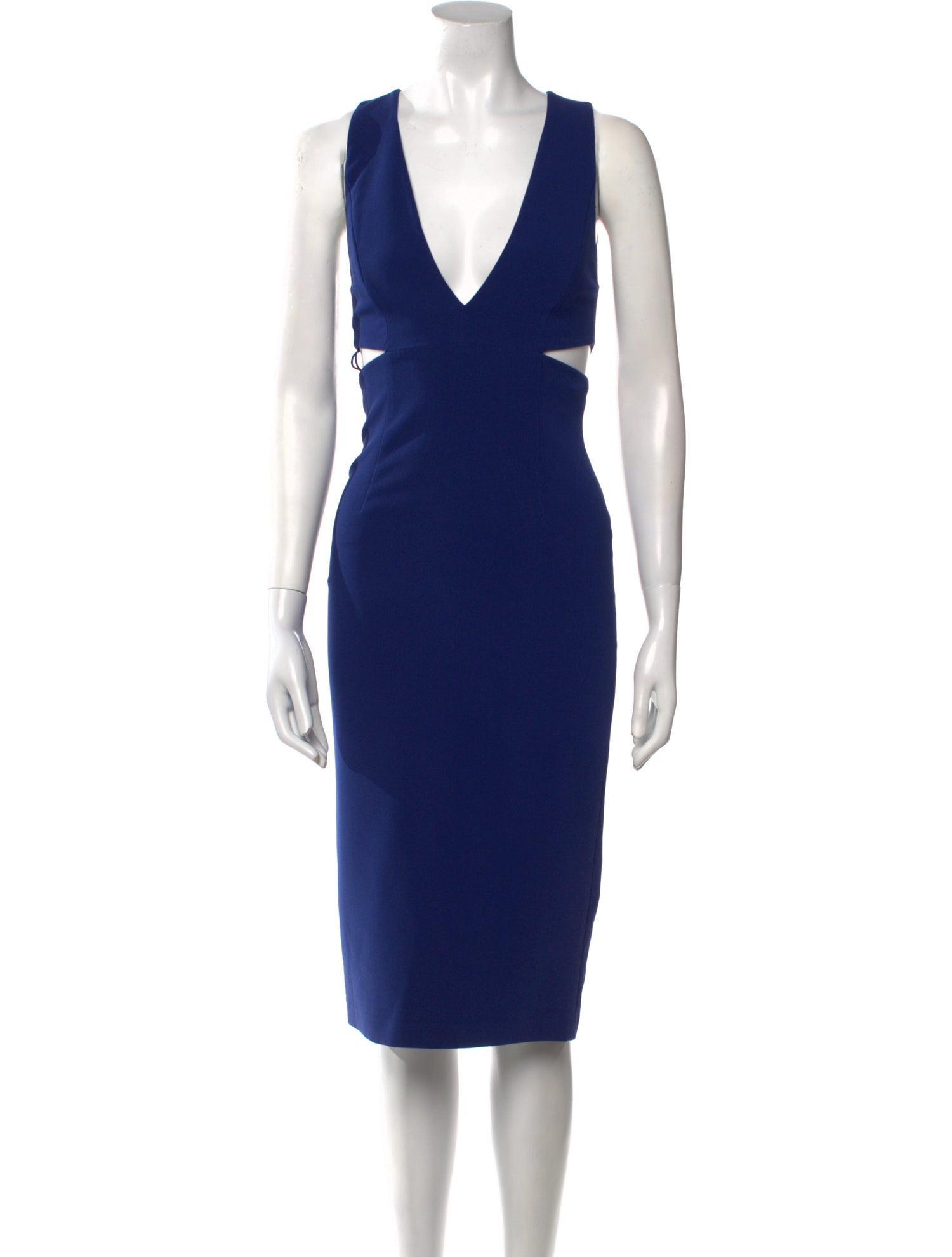 Alice + Olivia V-Neck Midi Length Dress