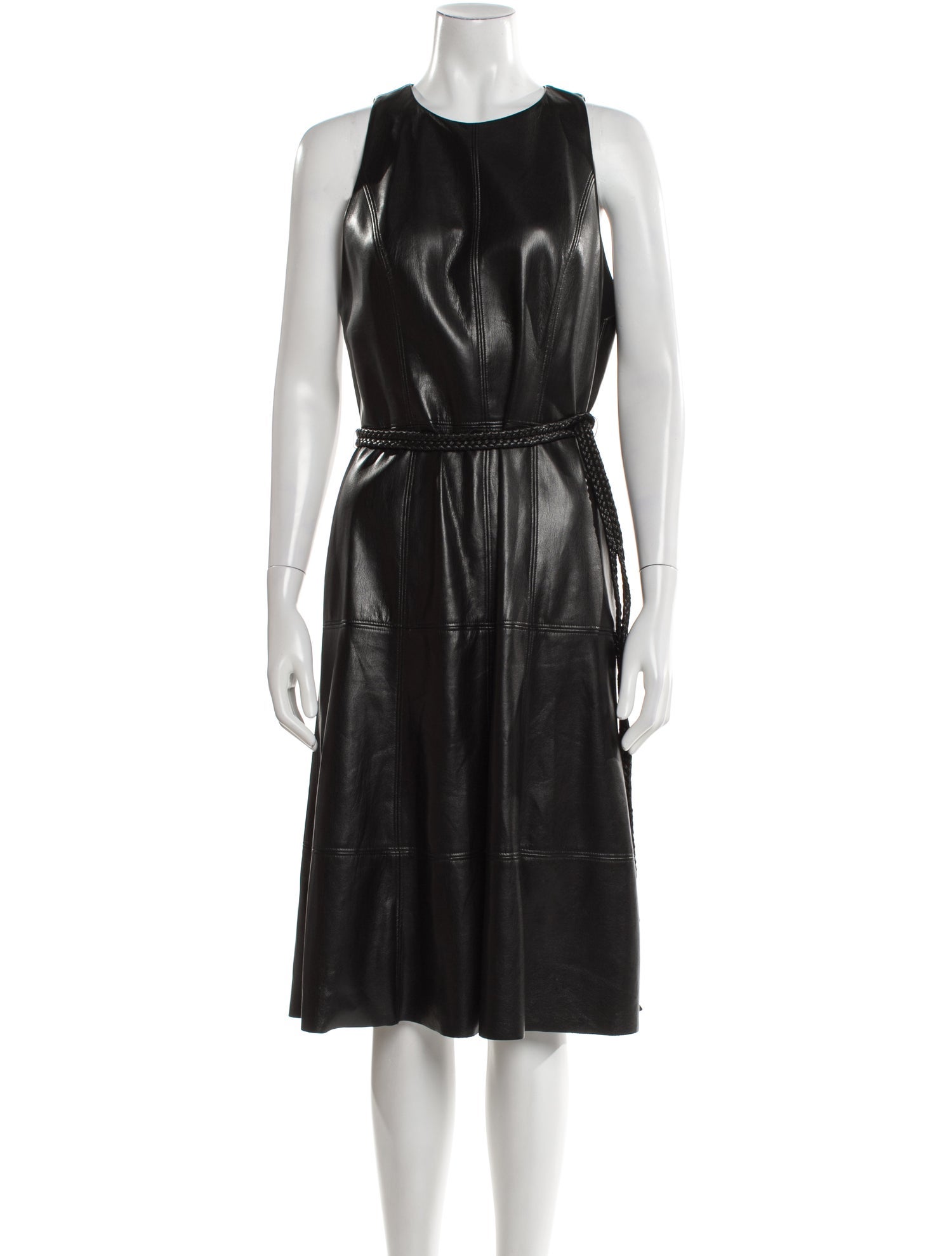 Alice + Olivia Scoop Neck Midi Length Dress