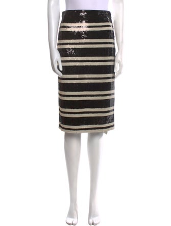 Alice + Olivia Striped Knee-Length Skirt