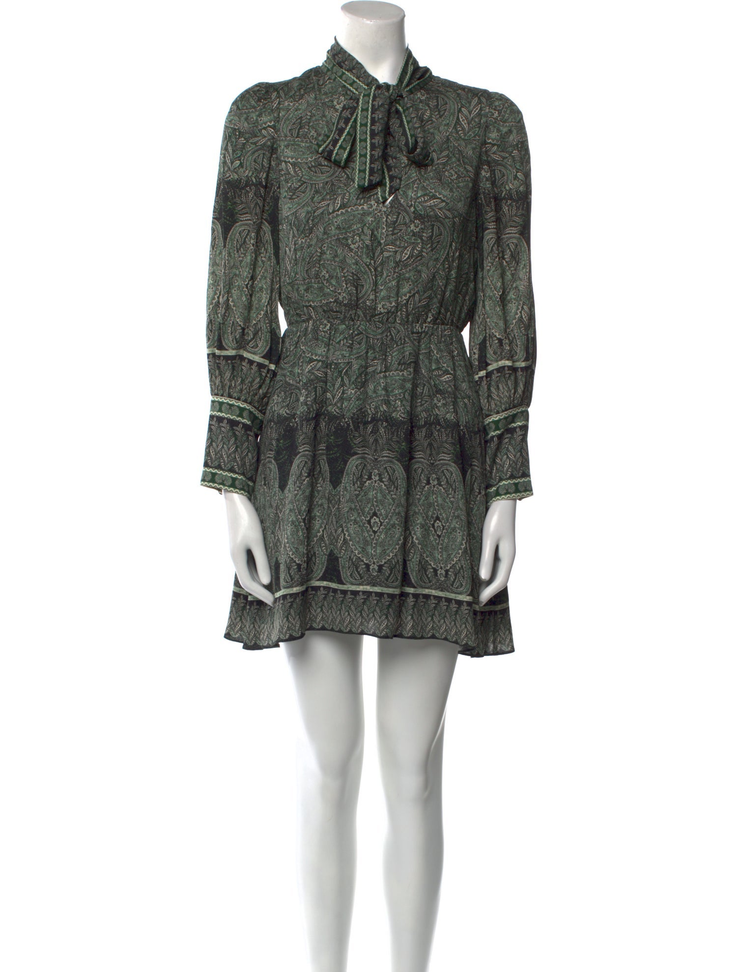 Alice + Olivia Paisley Print Mini Dress