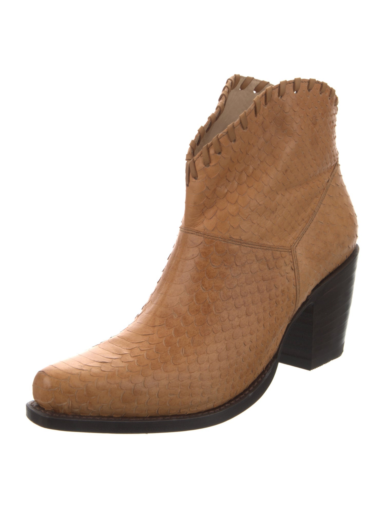 Alice + Olivia Leather Western Boots