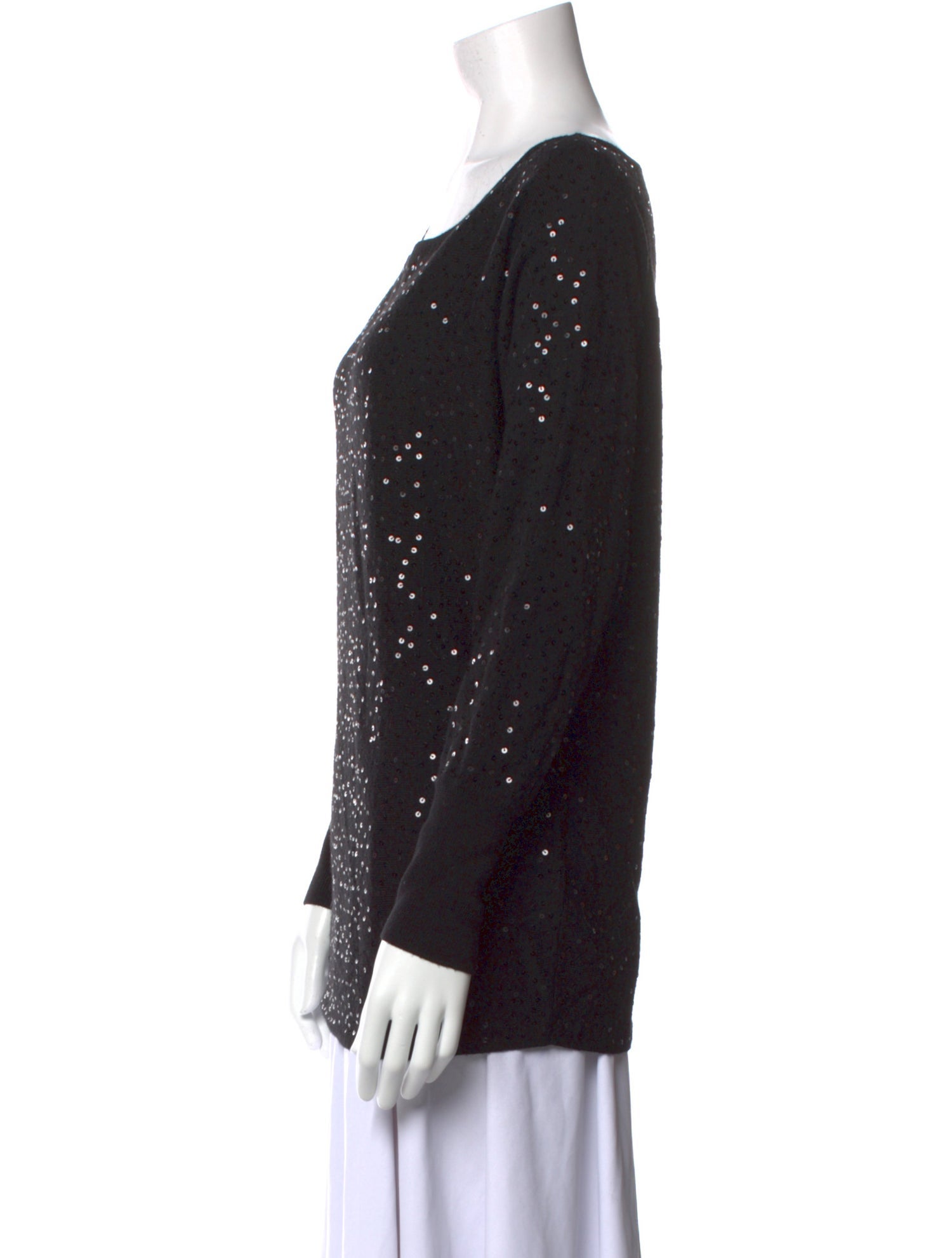 Alice + Olivia Wool Scoop Neck Sweater