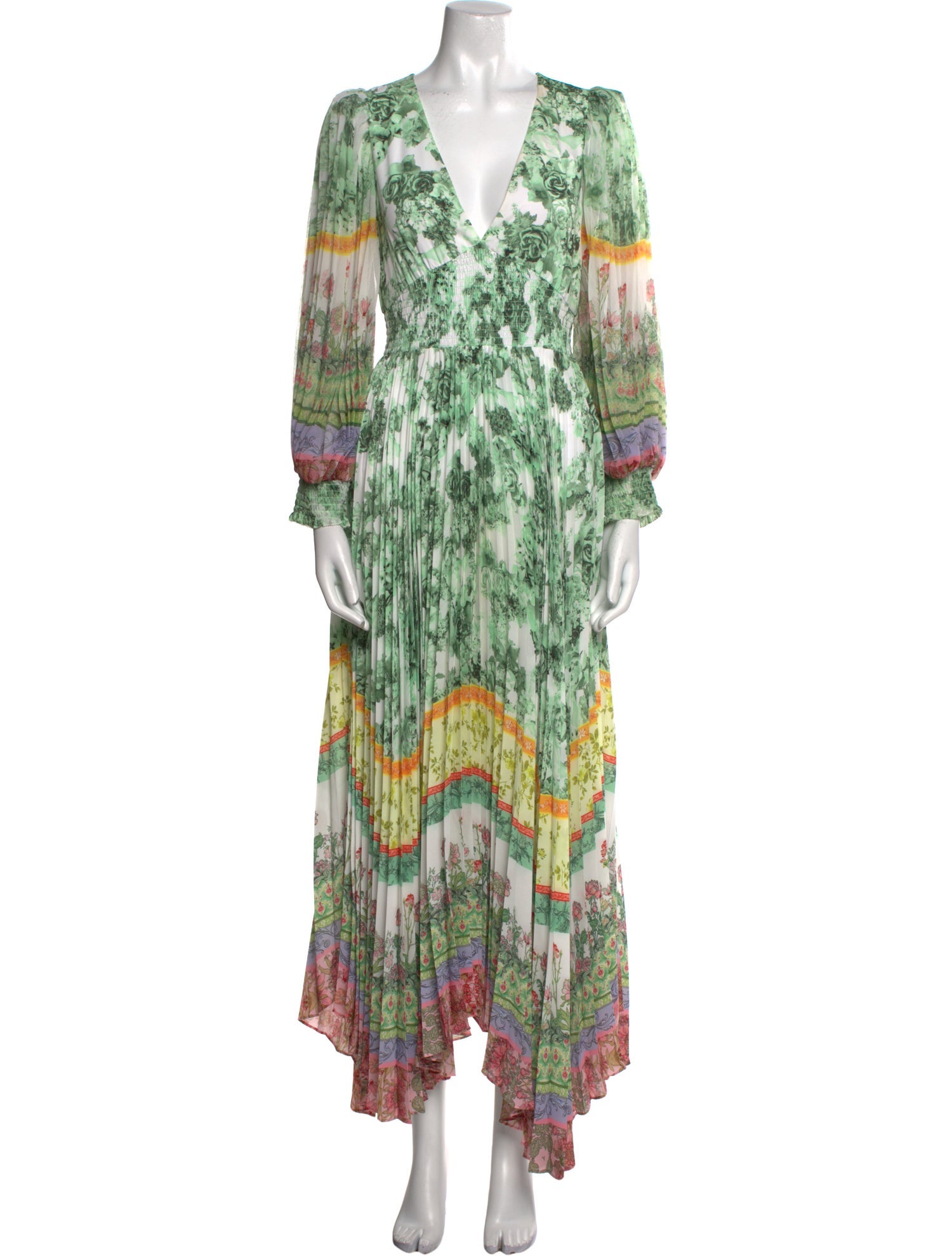 Alice + Olivia Printed Long Dress