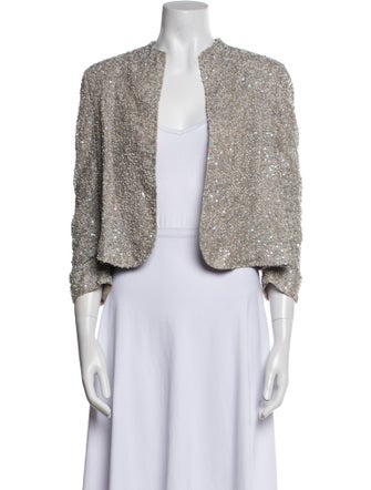 Alice + Olivia Tweed Pattern Evening Jacket