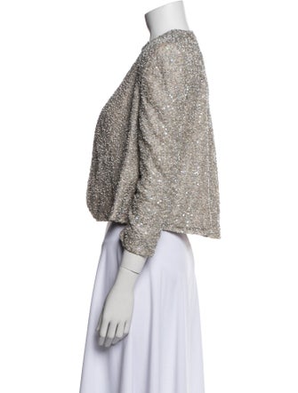 Alice + Olivia Tweed Pattern Evening Jacket