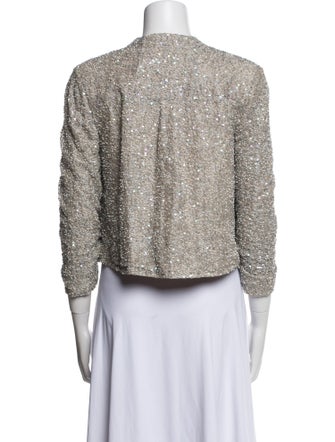 Alice + Olivia Tweed Pattern Evening Jacket