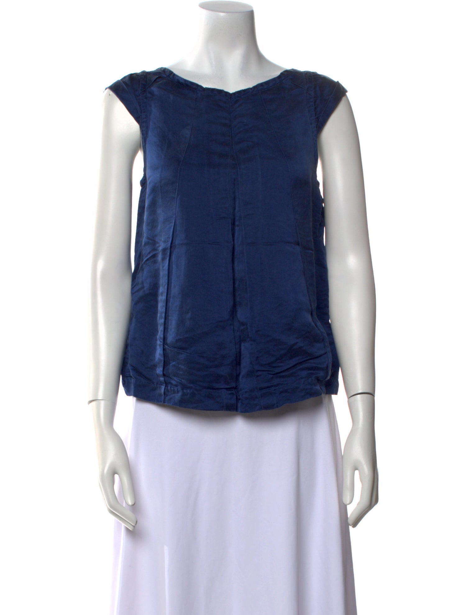 Alice + Olivia Silk Bateau Neckline Top