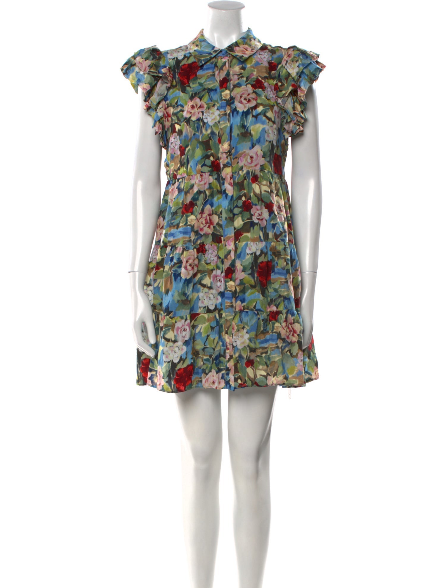 Alice + Olivia Floral Print Mini Dress