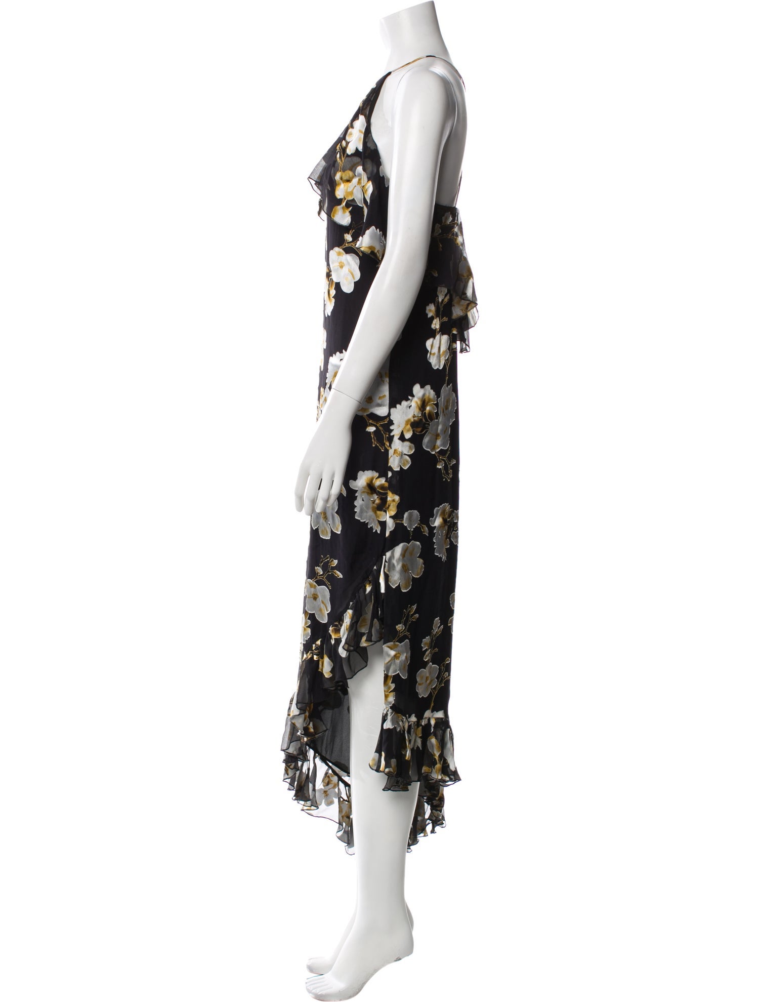 Alice + Olivia Silk Long Dress