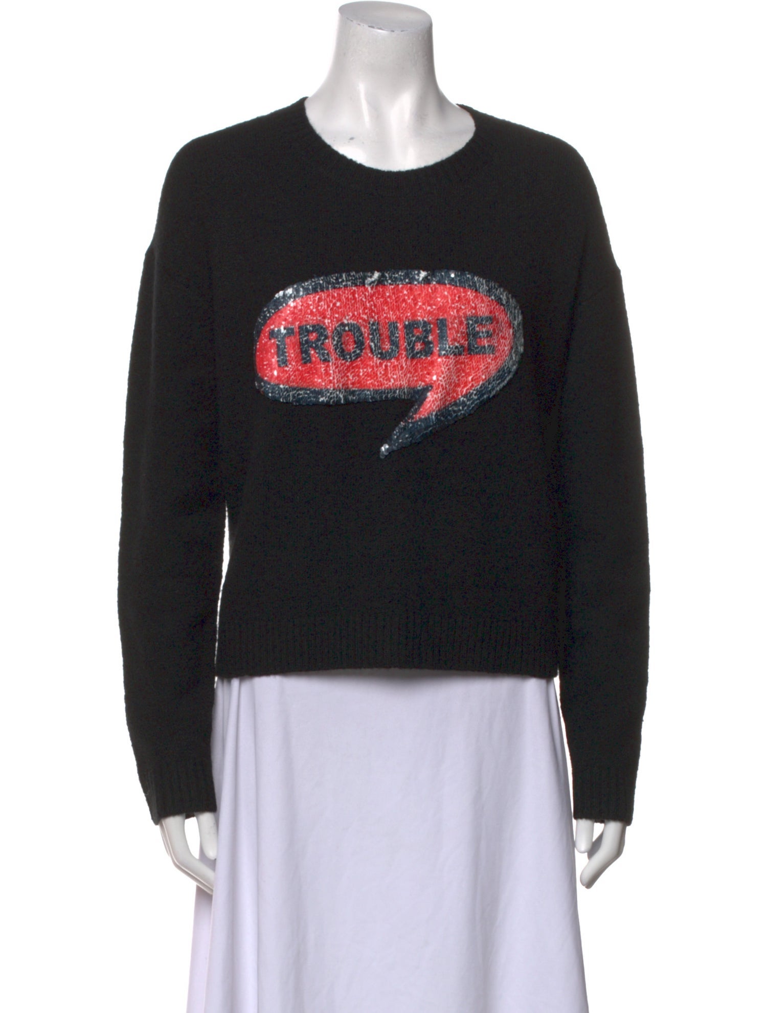 Alice + Olivia Graphic Print Crew Neck Sweatshirt w/ Tags