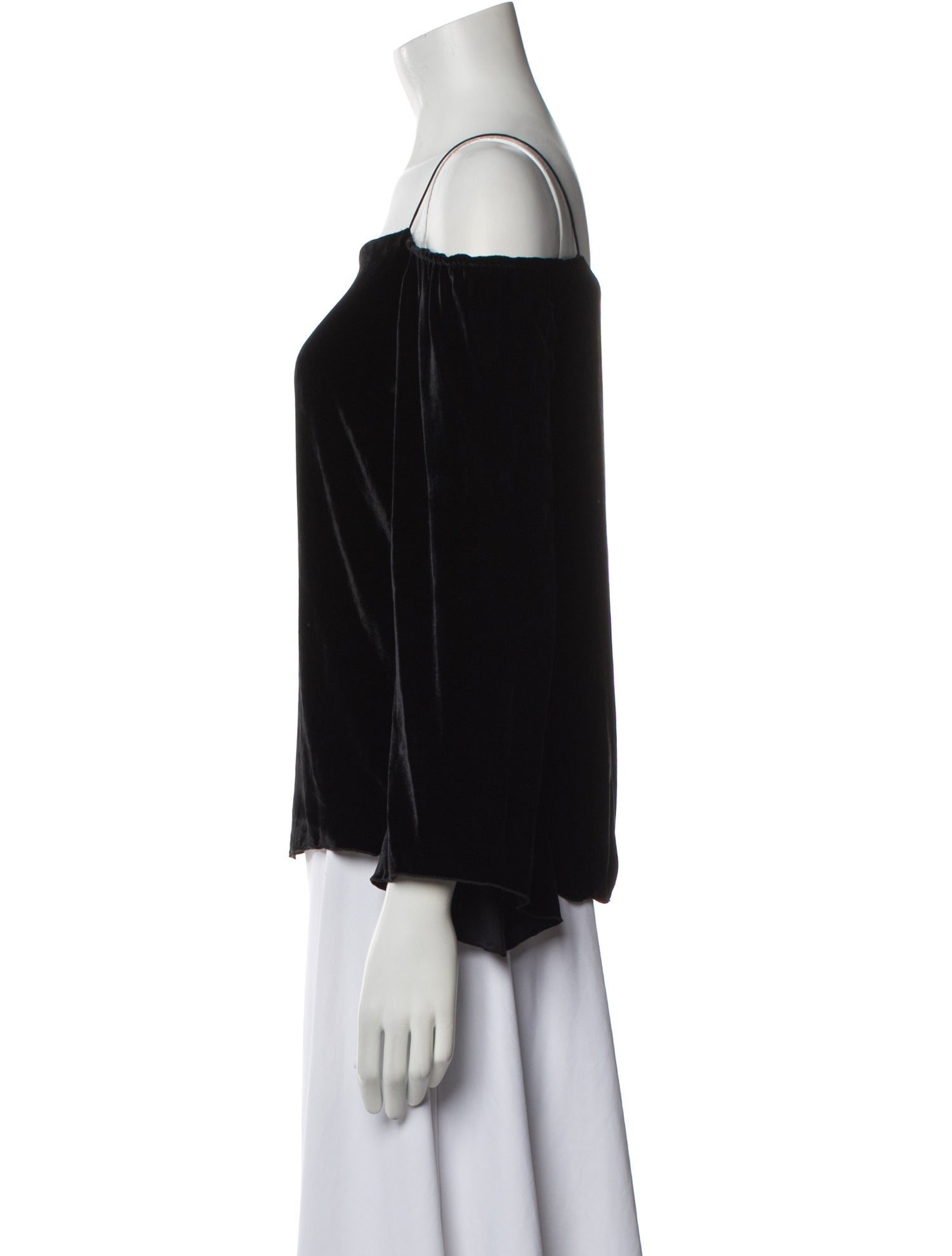 Alice + Olivia Square Neckline Three-Quarter Sleeve Blouse