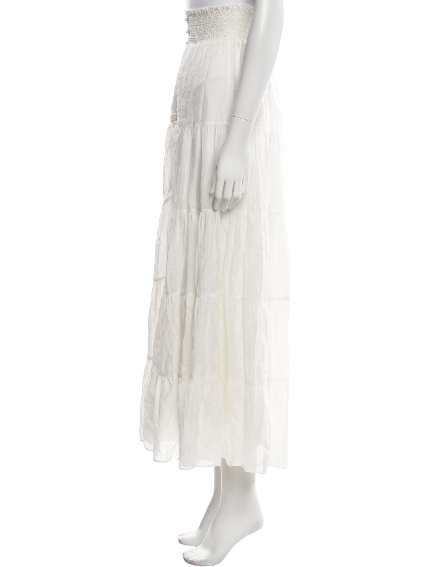 Alice + Olivia Ruffle Embellishment Long Skirt