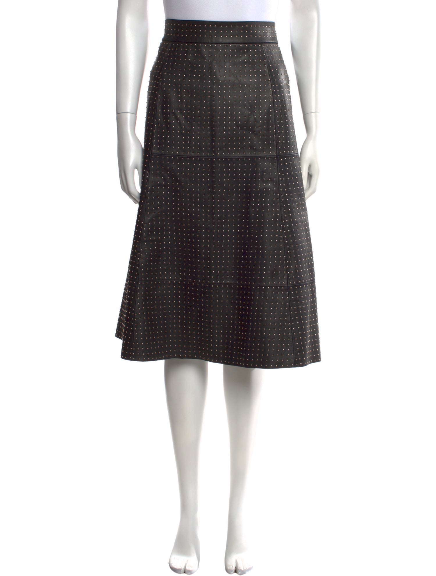 Alice + Olivia Leather Midi Length Skirt w/ Tags