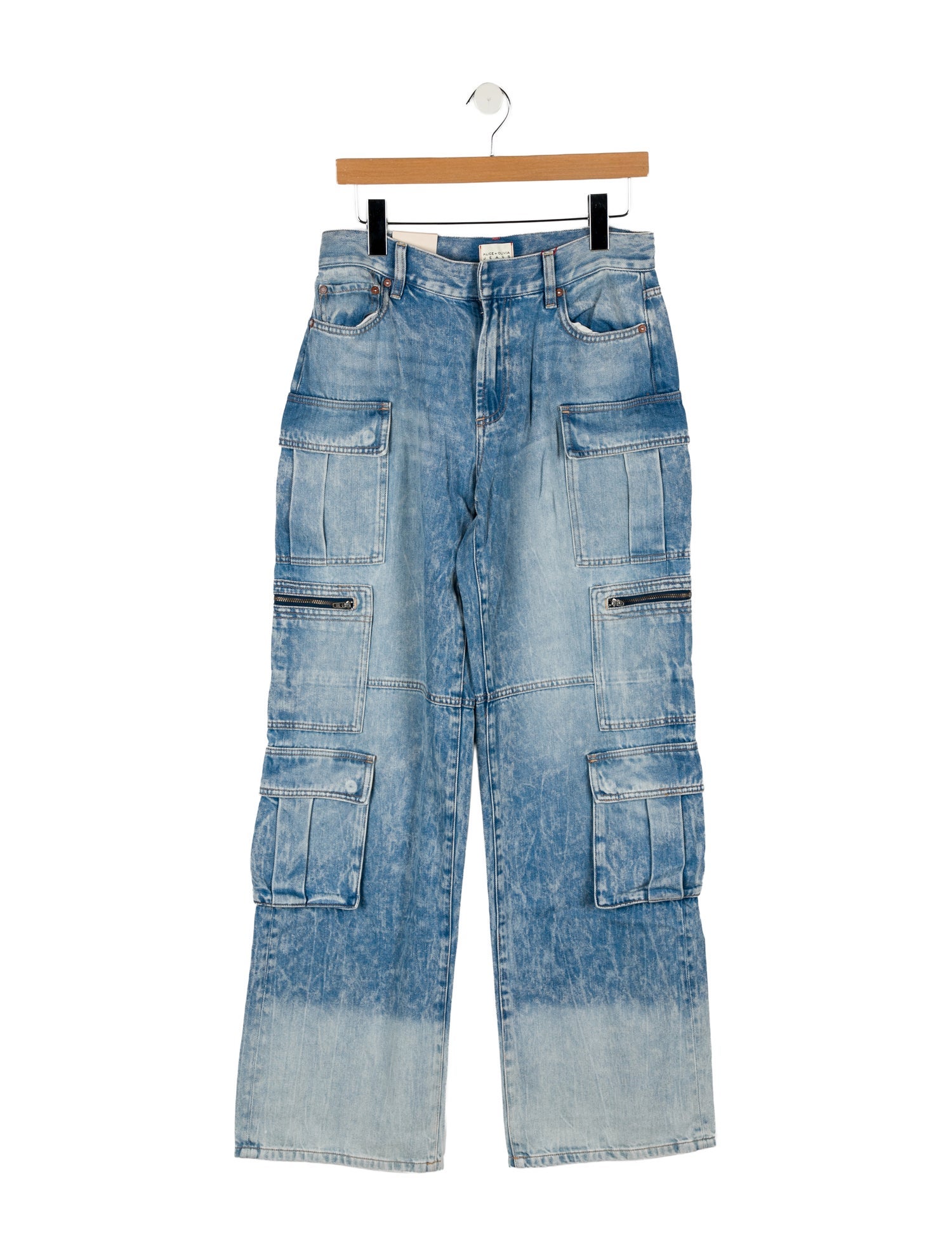 Alice + Olivia Mid-Rise Wide Leg Jeans w/ Tags