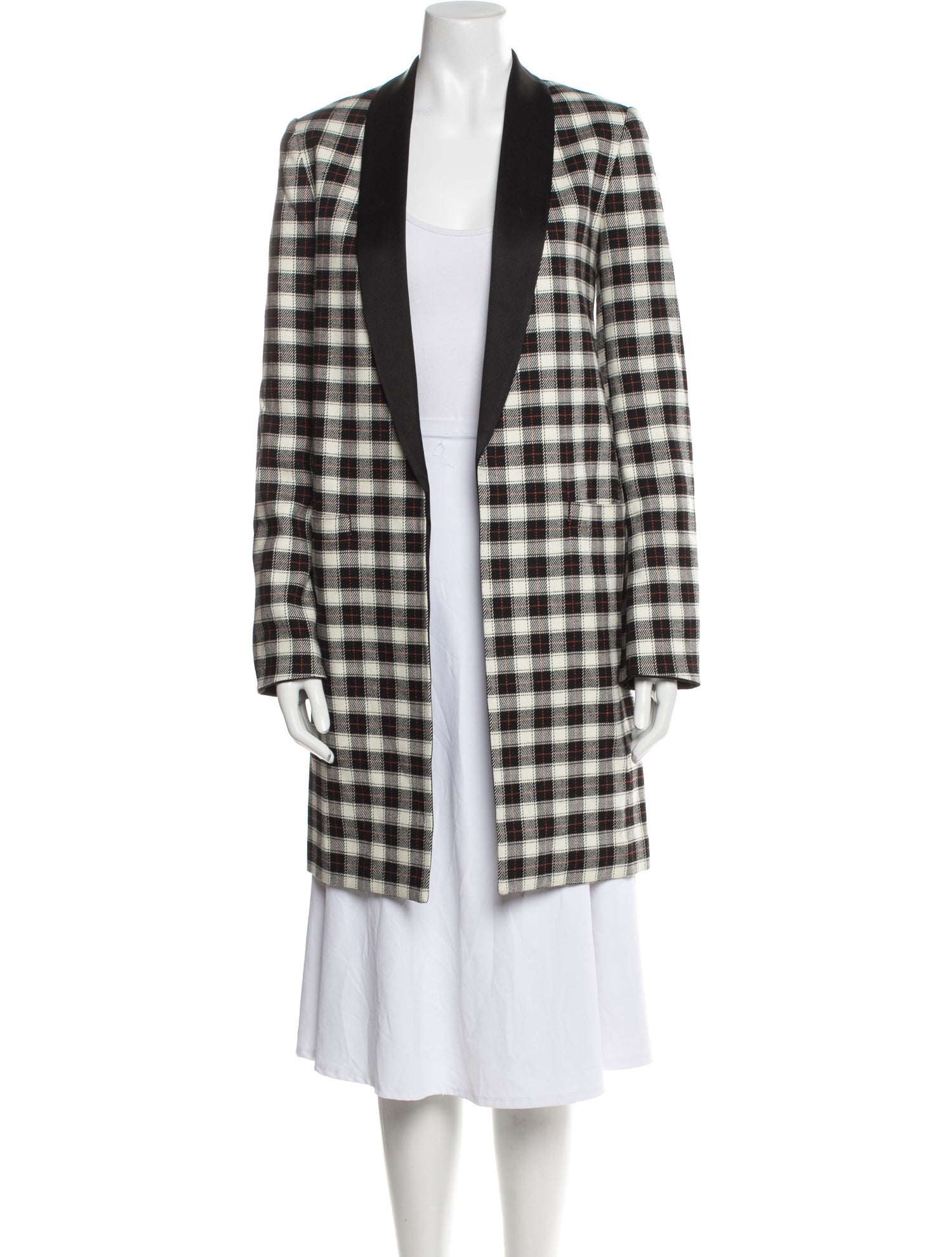 Alice + Olivia Plaid Print Coat