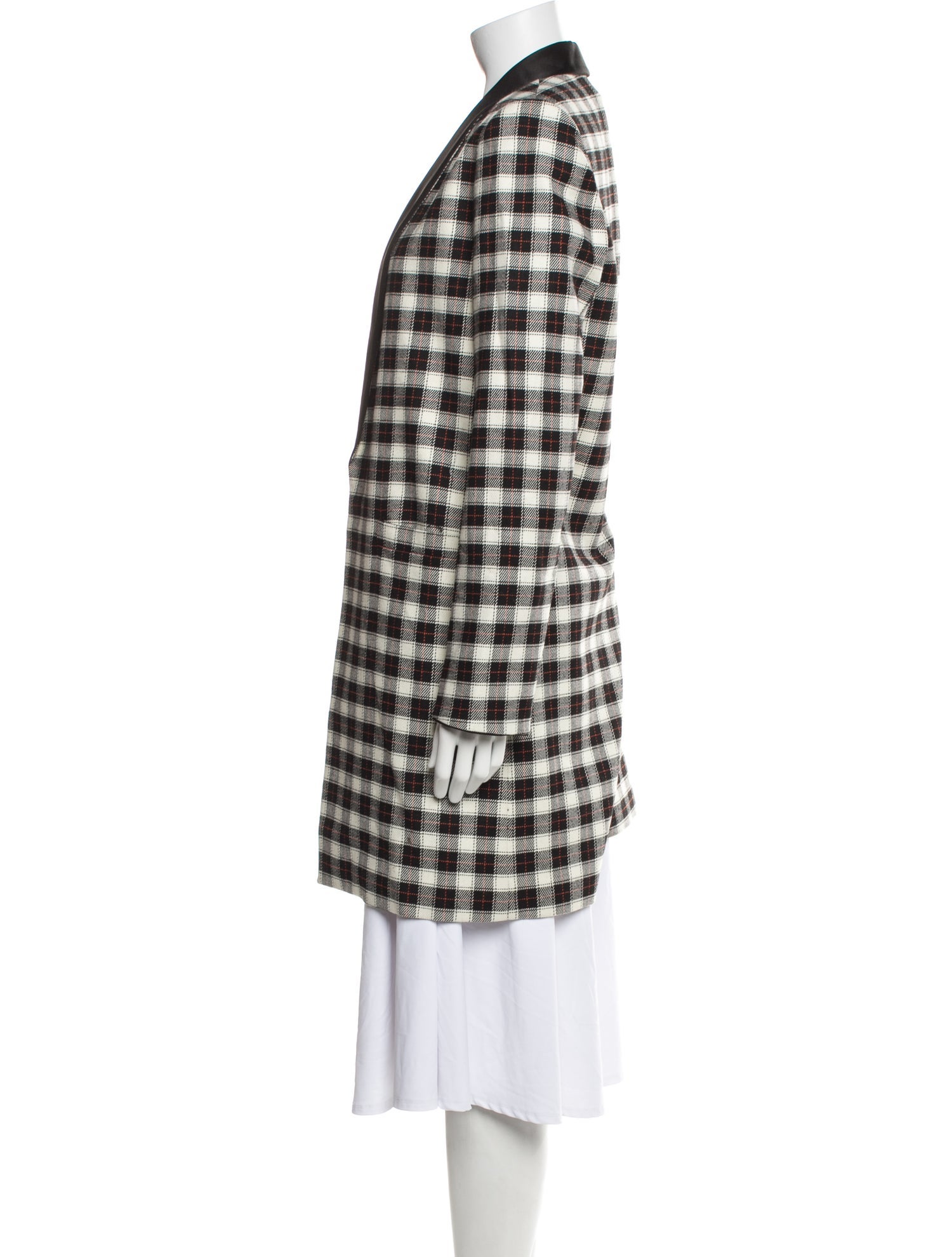 Alice + Olivia Plaid Print Coat
