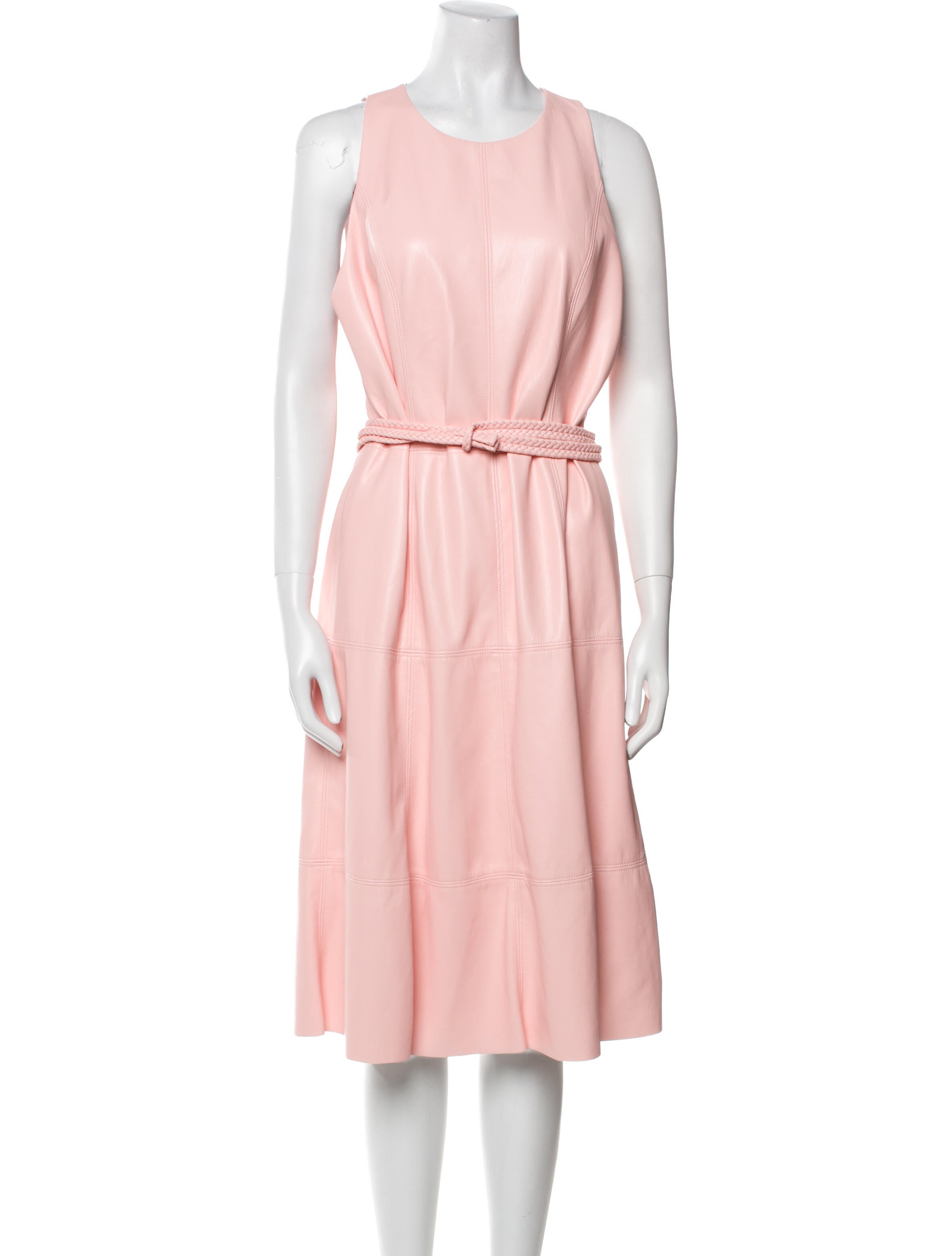 Alice + Olivia Crew Neck Midi Length Dress